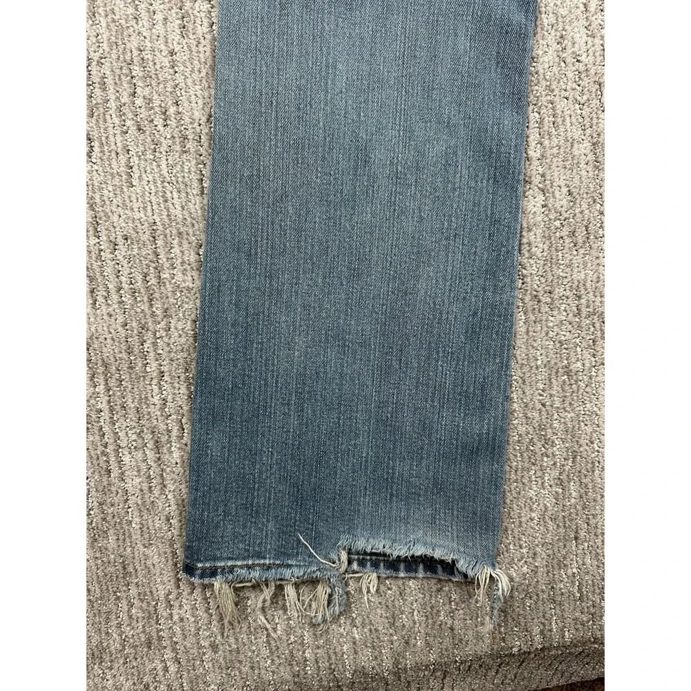 Levi's 527 Bootcut Jeans Mens 32x34 Blue Faded Distressed Thrashed Denim Grunge
